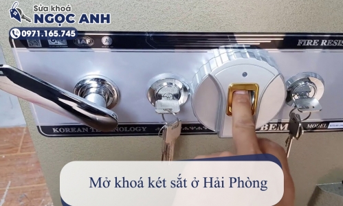 Mở khoá két sắt ở Hải Phòng